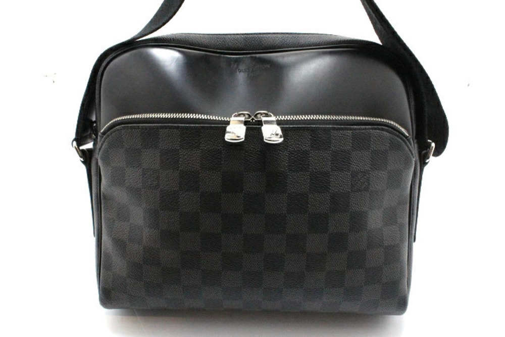 LOUIS VUITTON Dayton Shoulder Bag Damier Graphite Black